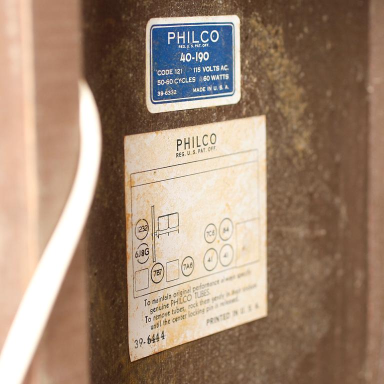 A radio by Philco, model 40-190, first half of the 20th century.
