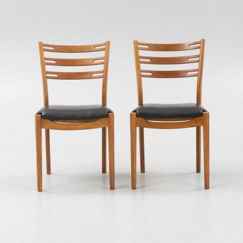 Helge Sibast, stolar, 8 st, Sibast Furniture, Danmark, 1900-talets mitt.