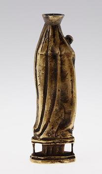 FIGURIN, brons, enligt uppgift 1400-tal.