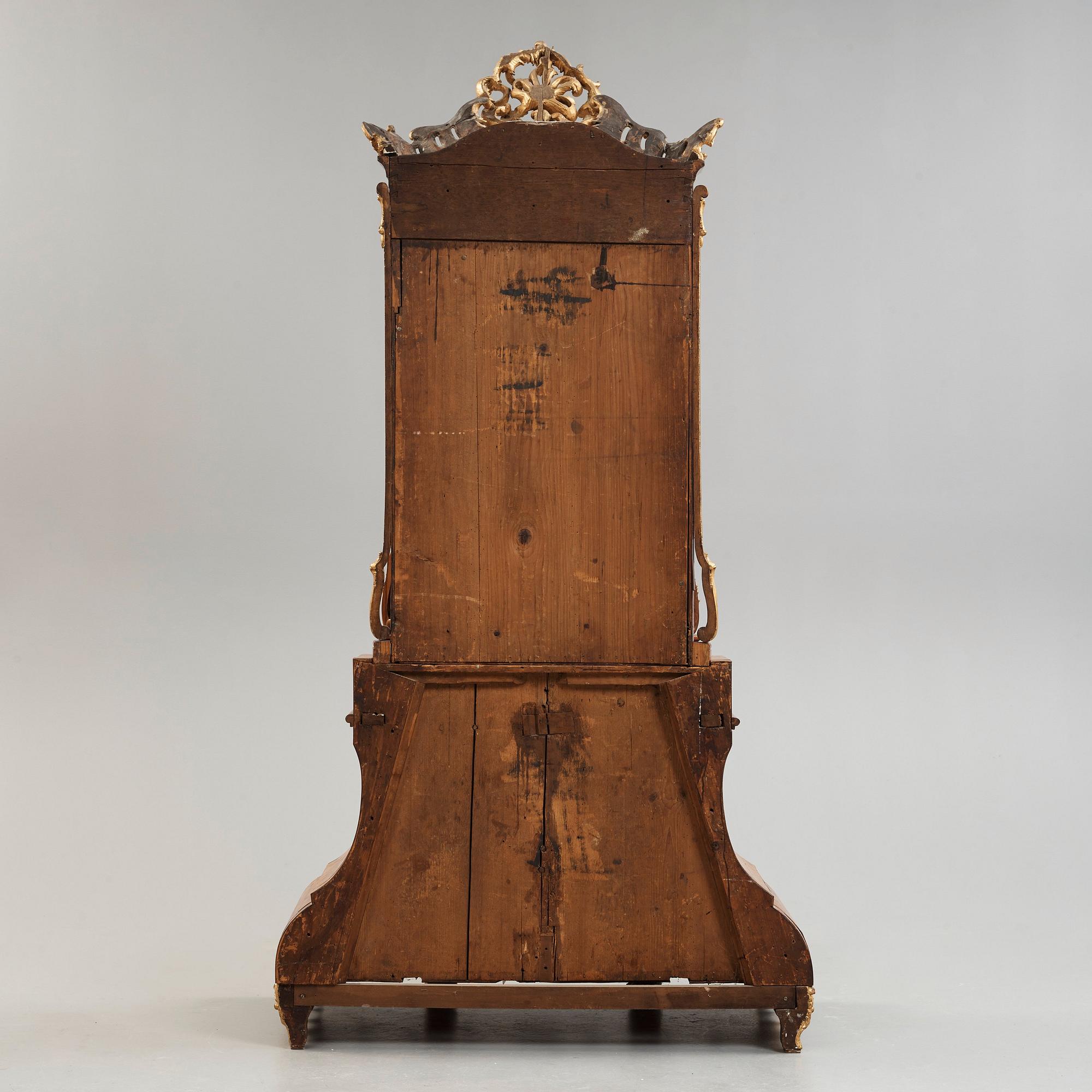 A German Rococo 18th century cupboard.