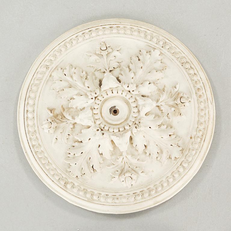 TAKROSETT, gips, omkring sekelskiftet 1900.