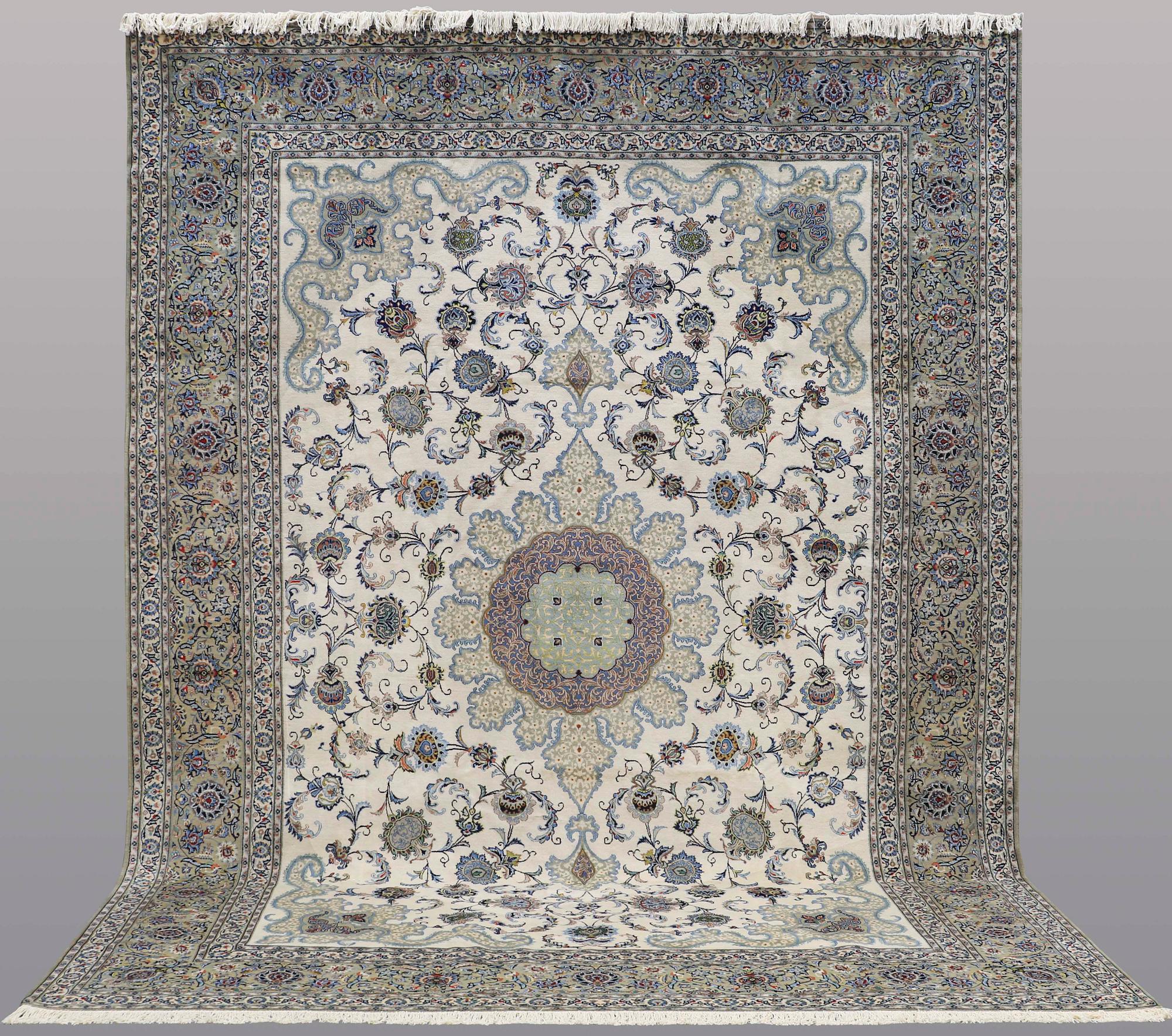 A carpet, sk Royal Kashan, ca 432 x 313 cm.