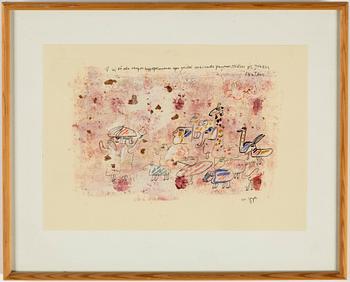 Madeleine Pyk, mixed media, signed.