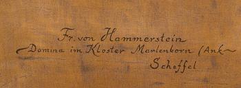 UNKNOWN ARTIST, 18th Century, verso inscribded"Scheffel" transfered from the original canvas.