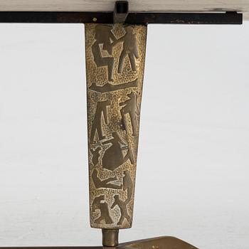 A stone top coffee table, Italy, mid 20th Century.