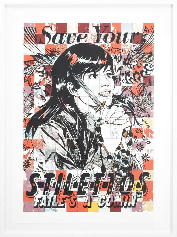 FAILE (PATRICK MCNEIL & PATRICK MILLER), screentryck, signerad o numrerad 61/100. Daterad 2010.