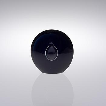 TIMO SARPANEVA, A GLAS SCULPTURE, 3592. Black Lancet. Signed Timo Sarpaneva, Iittala -57.