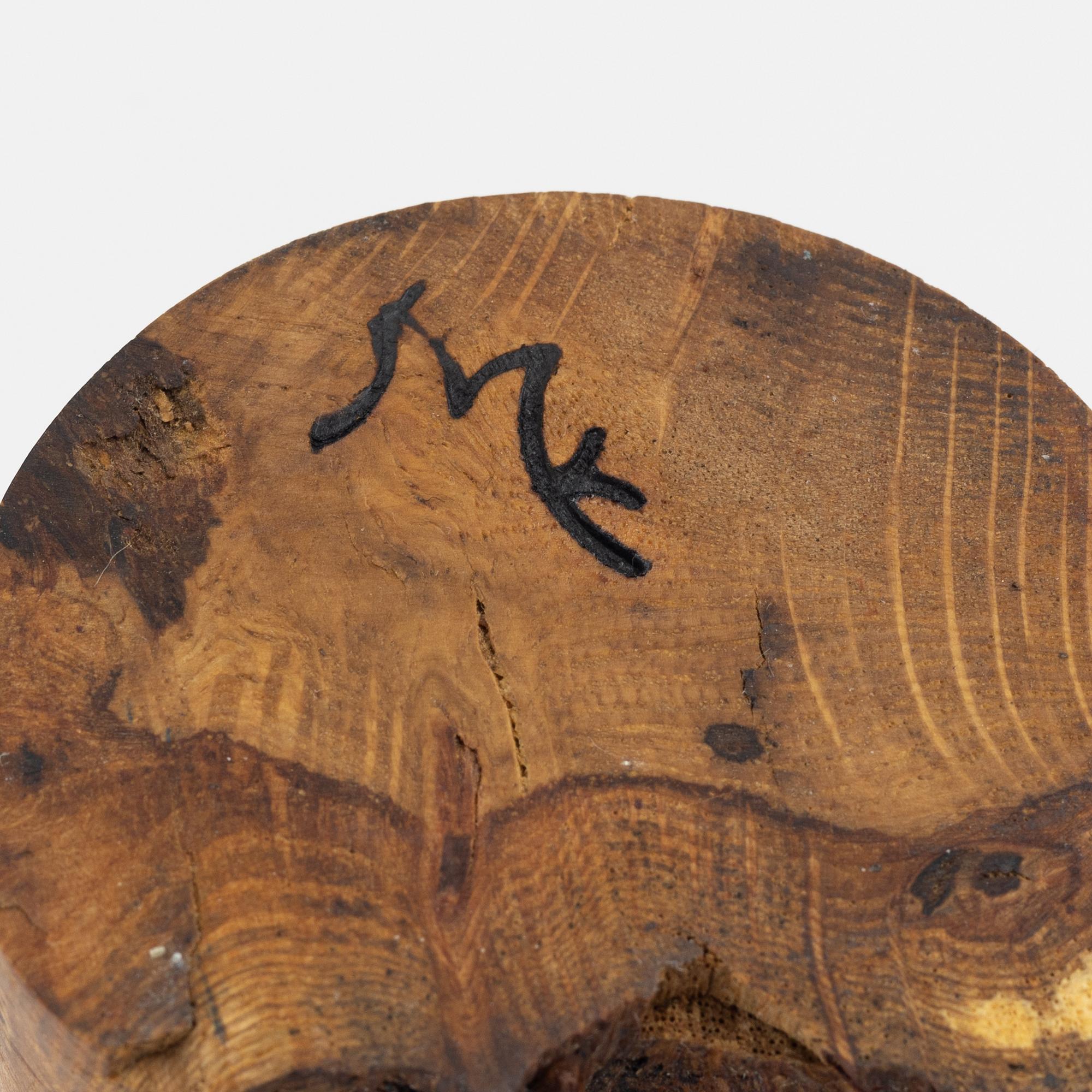 Magnus Ek, a set of three oak wood snacks holders for Oaxen Krog.