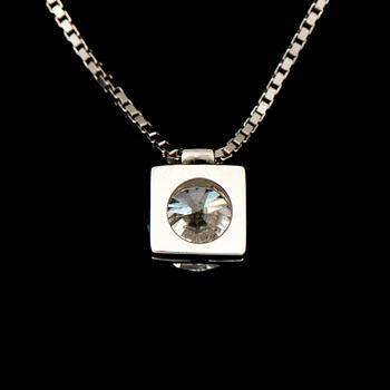HÄNGE, briljantslipad diamant, 18K vitguld.