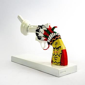 Carl-Fredrik Reuterswärd/ The Non-Violence Project Foundation, sculpture numbered and dated 190/499 2017.