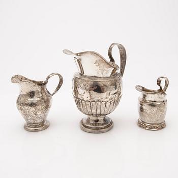 A group of silver, 7 pieces, including Sweden and Russia, 19th century.