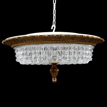 A BOHEMIA CEILING LAMP, 20 TH CENTURY.