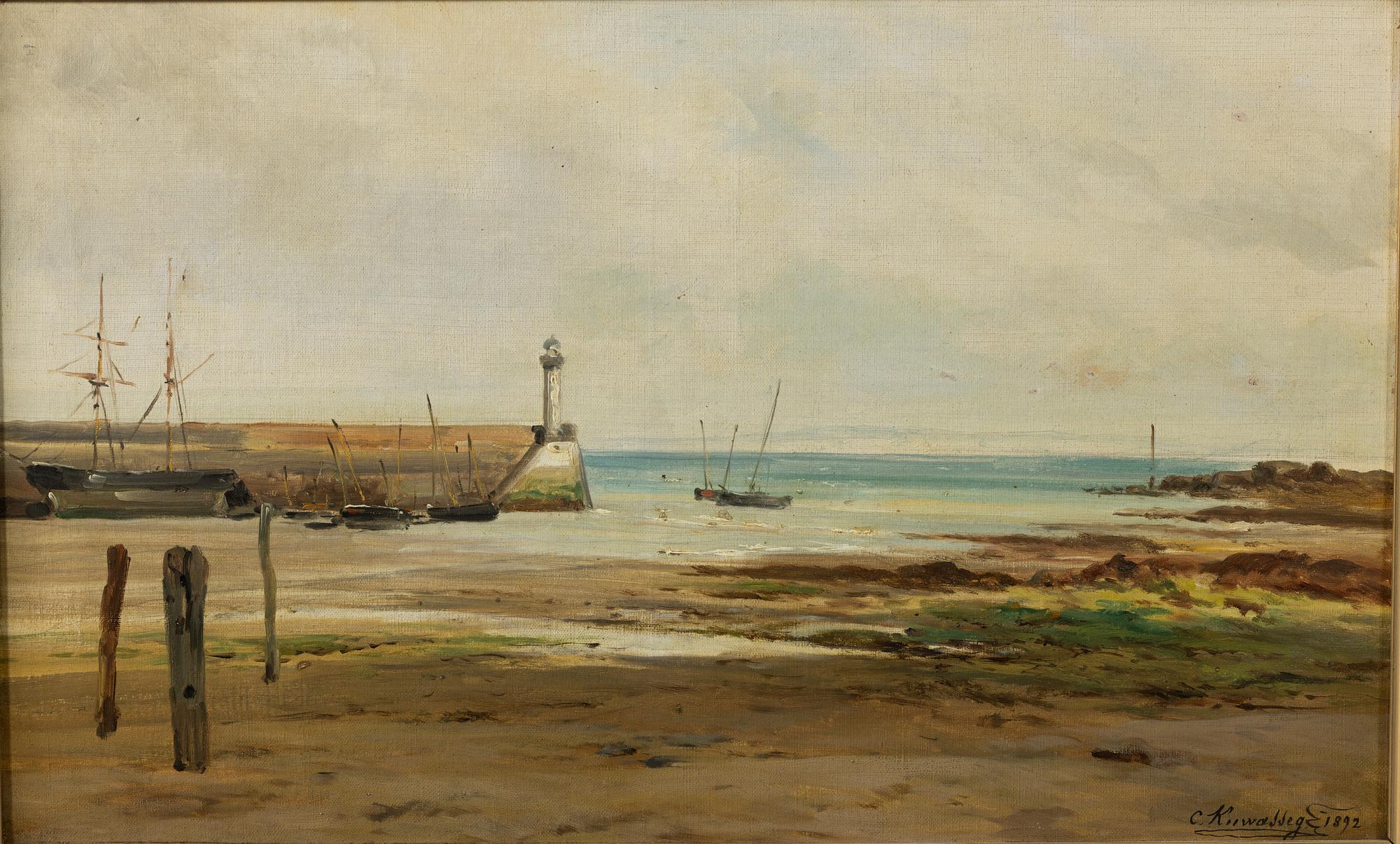 Charles Kuwasseg, Harbour entrance.