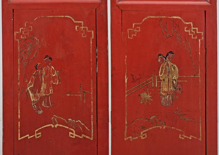 DÖRRAR, ett par, Kina, 1800/1900-tal.