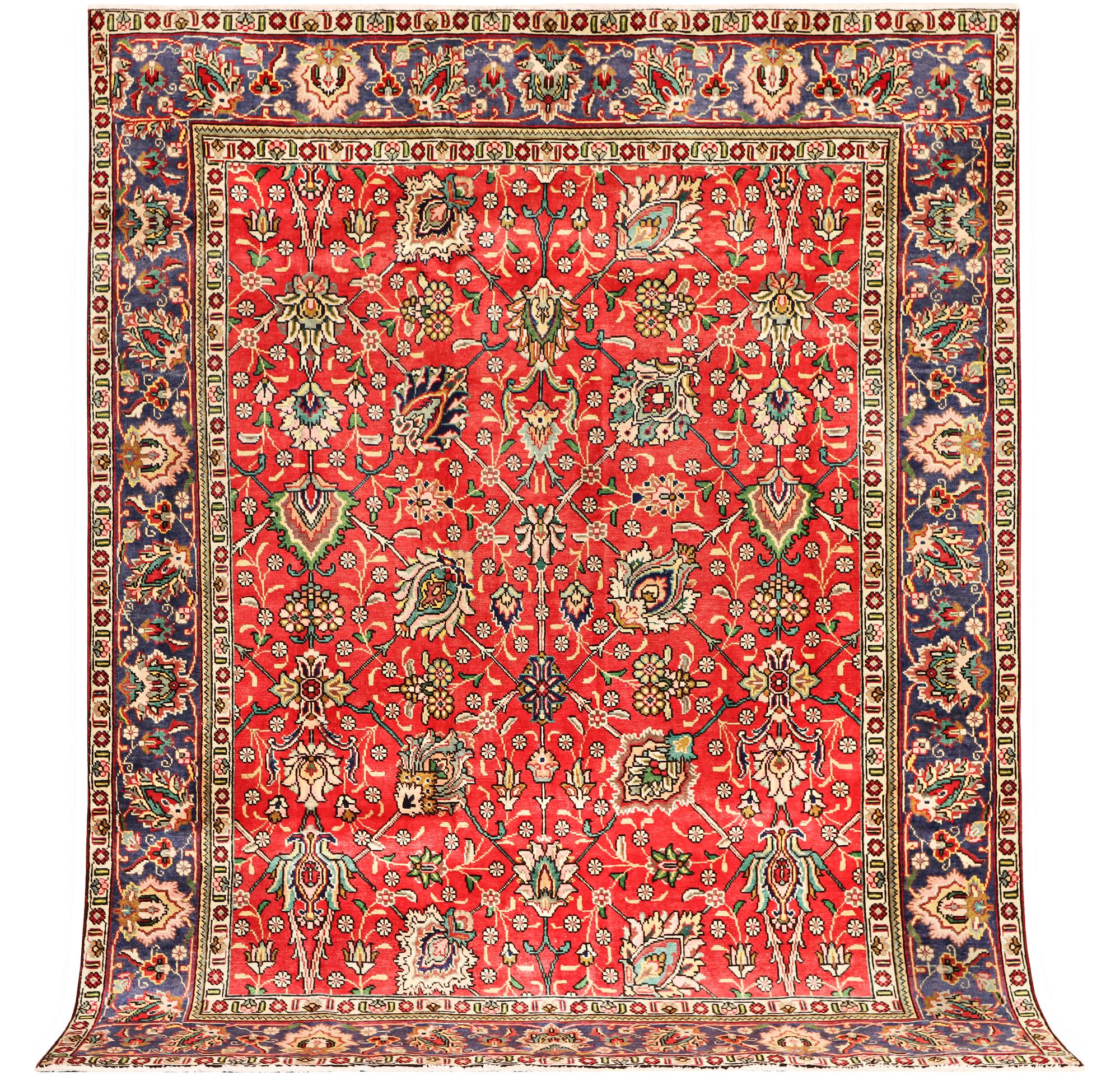 Carpet, Tabriz, approx 254 x 198 cm.