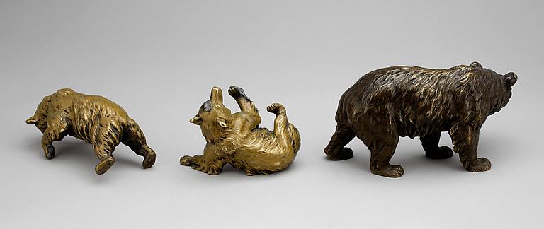 FIGURINER, 3st, brons, 1900-talets första hälft.