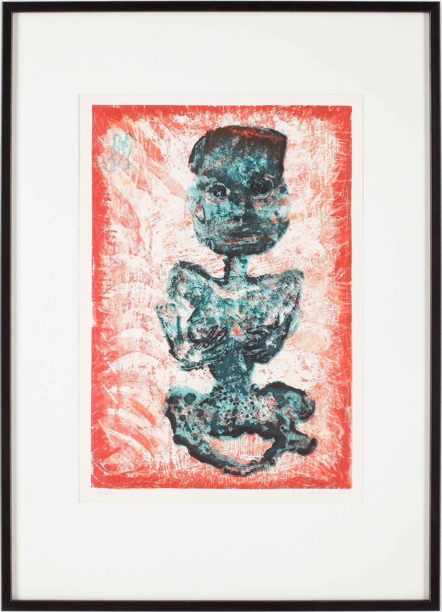 EVA ZETTERWALL, färglitografi, signerad och numrerad 14/125.