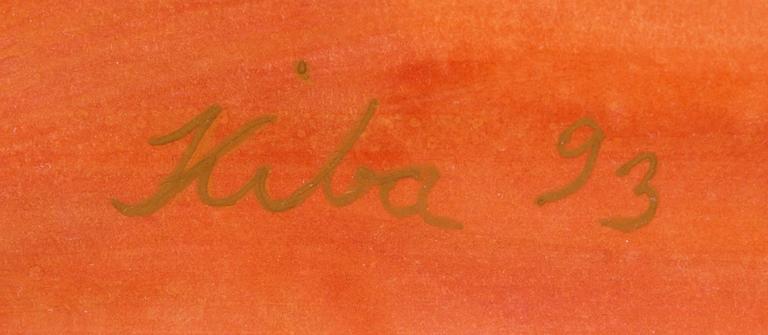 KIBA LUMBERG, mixed media, signed and dated -93.