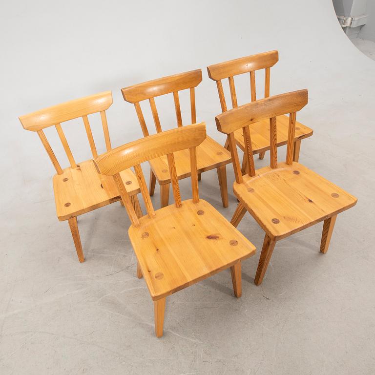 Chairs 5 pcs KA Andersson & sons Huskvarna second half of the 20th century.