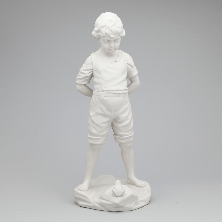 SKULPTUR, parian, efter Per Hasselberg, Gustavsberg, 1906.