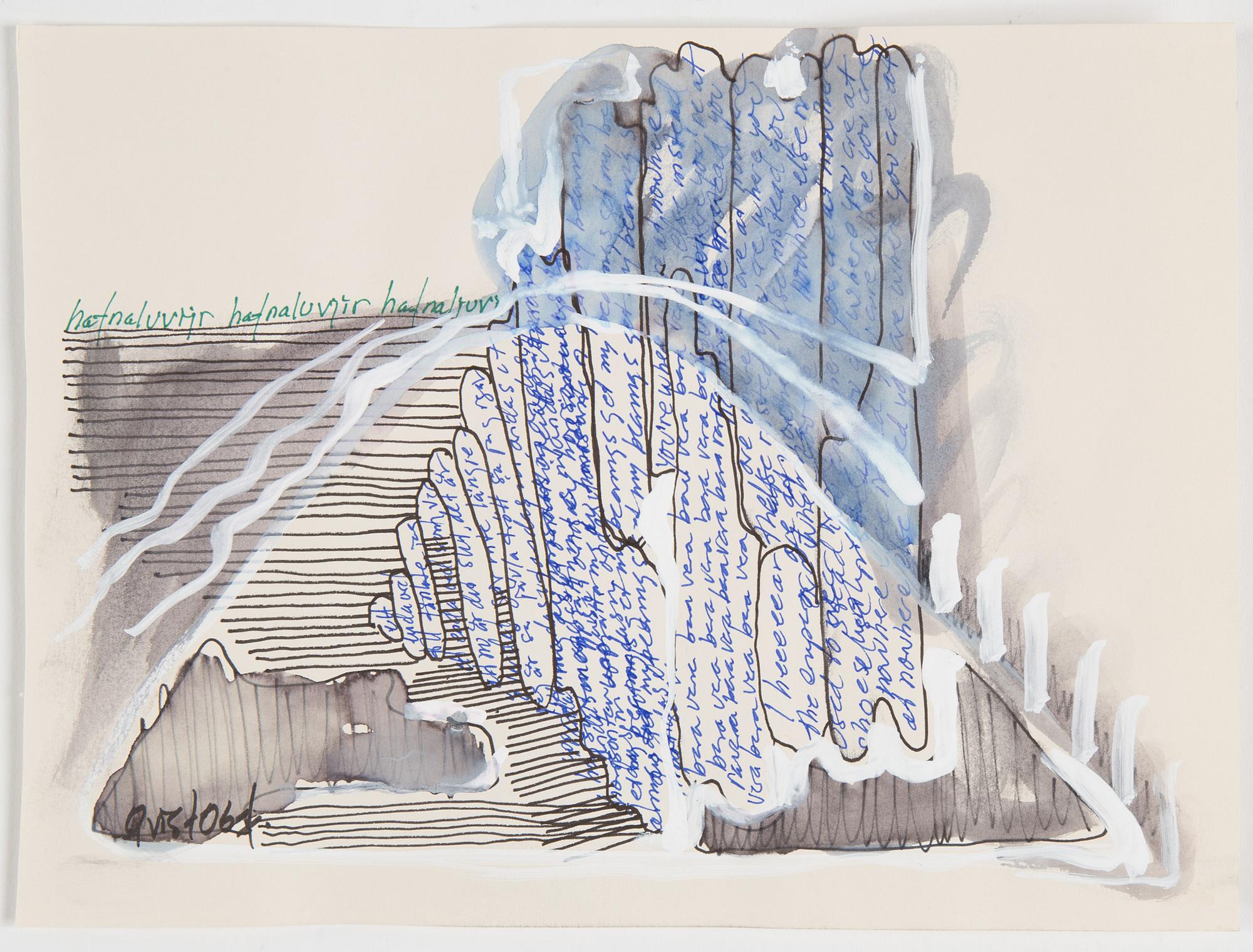 PATRIK QVIST, blandteknik/collage, 5 st, signerade och daterade -06.