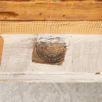 Erik Öhrmark, A pair of Gustavian chairs, around 1800, and and a footstool 20th century.