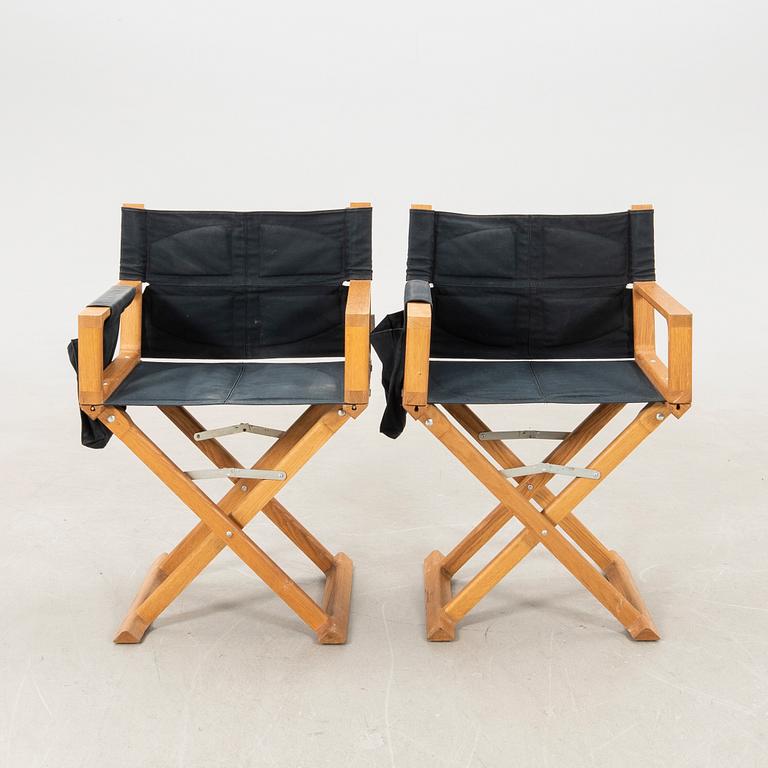 Ewan McGregor director's chairs, a pair for Habitat, 2000s.