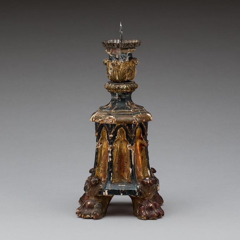 LJUSSTAKE, barockstil. Sydeuropa. 1800-tal.