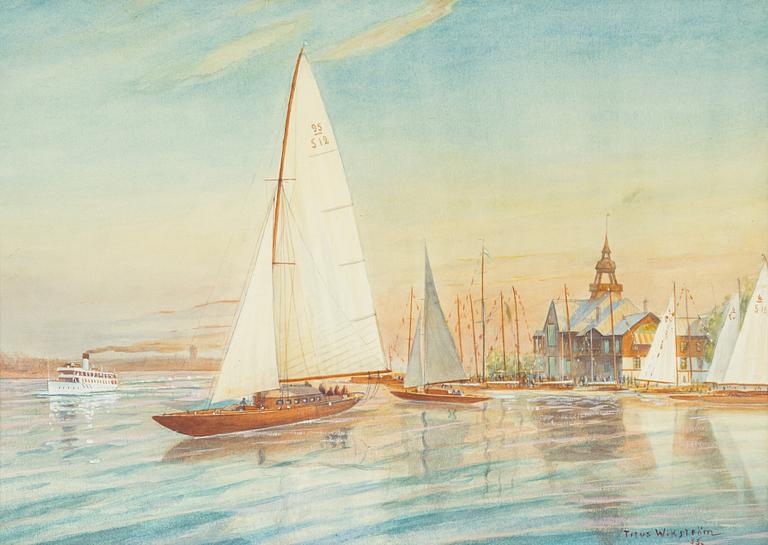 Titus Wikström, Sailing Boats in Sandhamn.