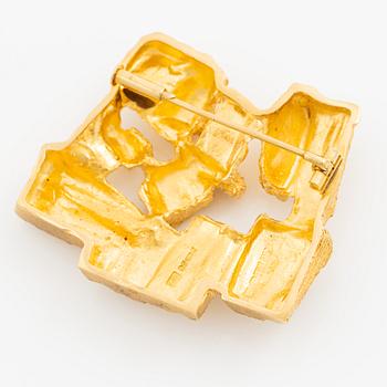 Björn Weckström, a brooch, 18K gold, Finland. For Lapponia.