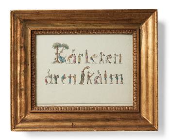 804. Swedish artist around 1800. "Kärleken är en skälm".