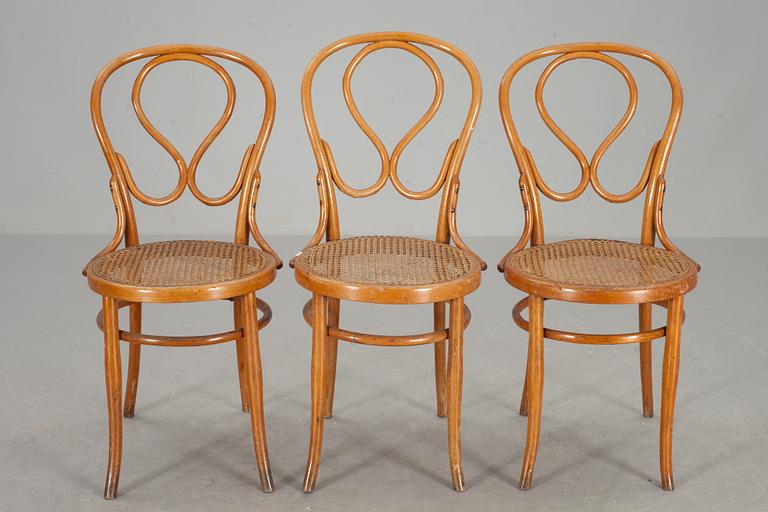 STOLAR, 3 st, J & J Kohn, 1900-talets början, märkta.