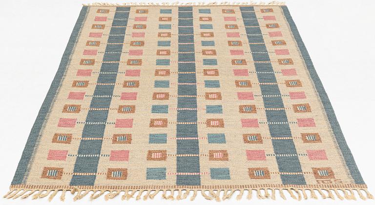 Anna-Greta Sjöqvist, a carpet, flat weave, ca 226 x 146,5 cm, signed AGS.