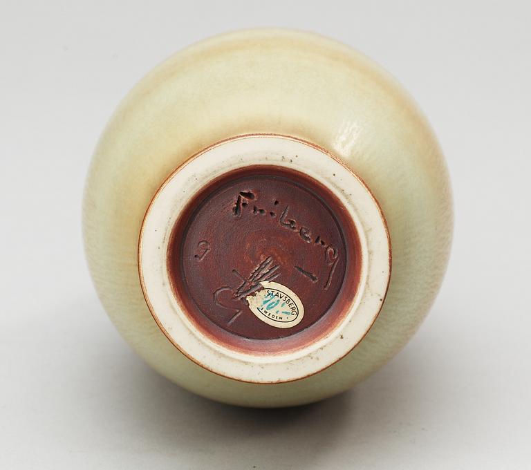 A Berndt Friberg stoneware vase, Gustavsberg Studio 1965.