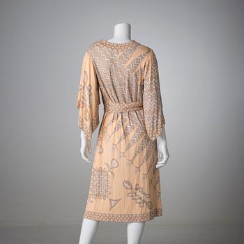 KLÄNNING, Emilio Pucci, siden, 1970-talet. Storlek 12.