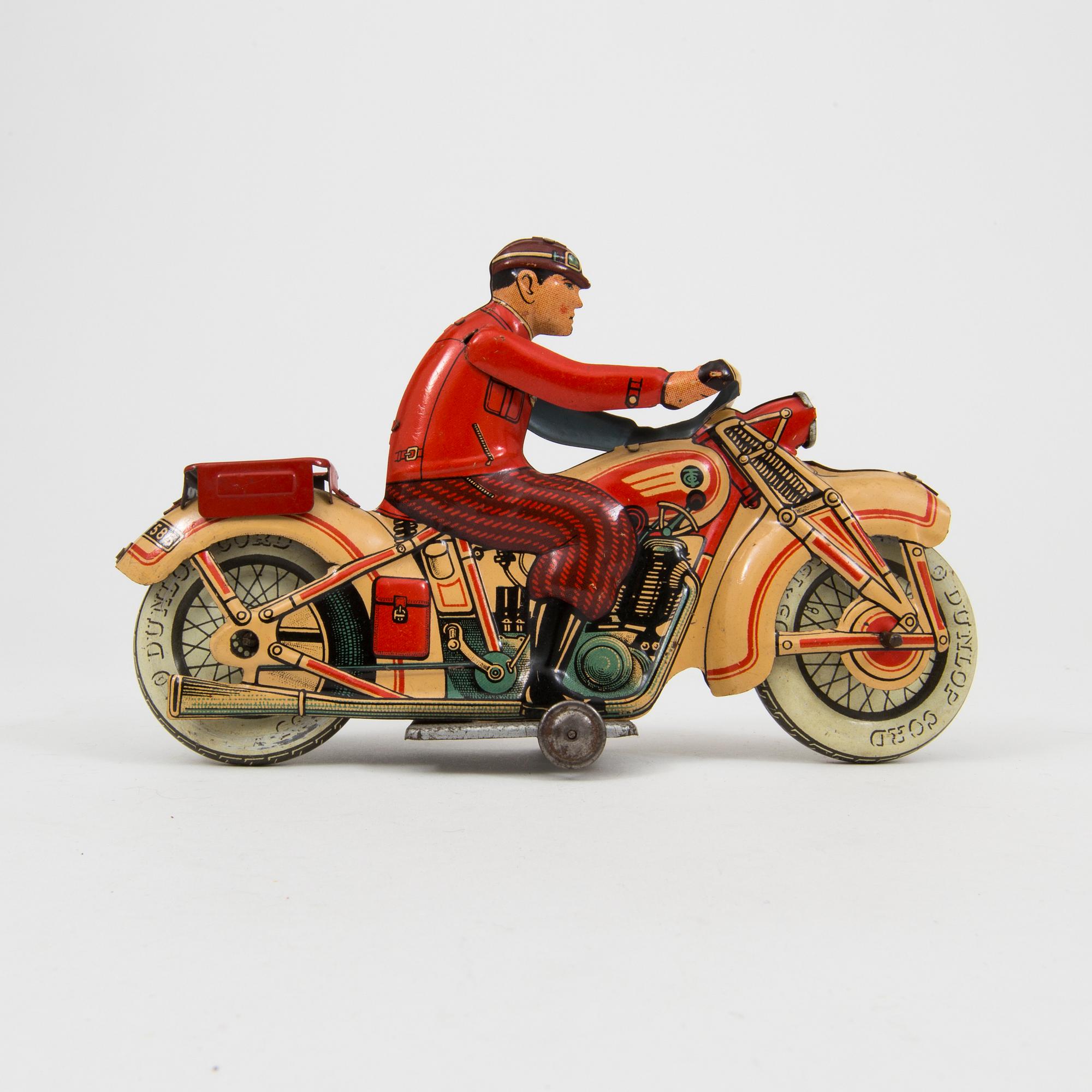 A tinplate Tipp & Co motorcycle T586 Germany c. 1950.