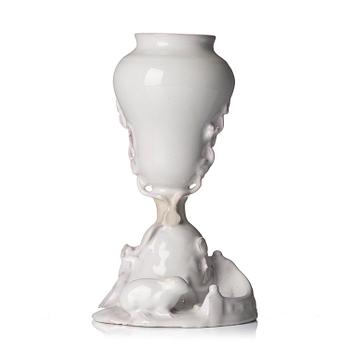 531. Potpurriurna/kaninvas, fajans. Marieberg, 1700-tal.