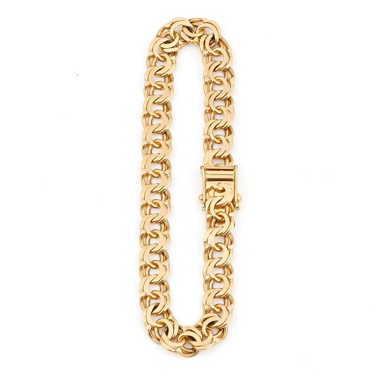 ARMBAND, guld 18K, Stockholm 1959. Vikt ca 23 gram.