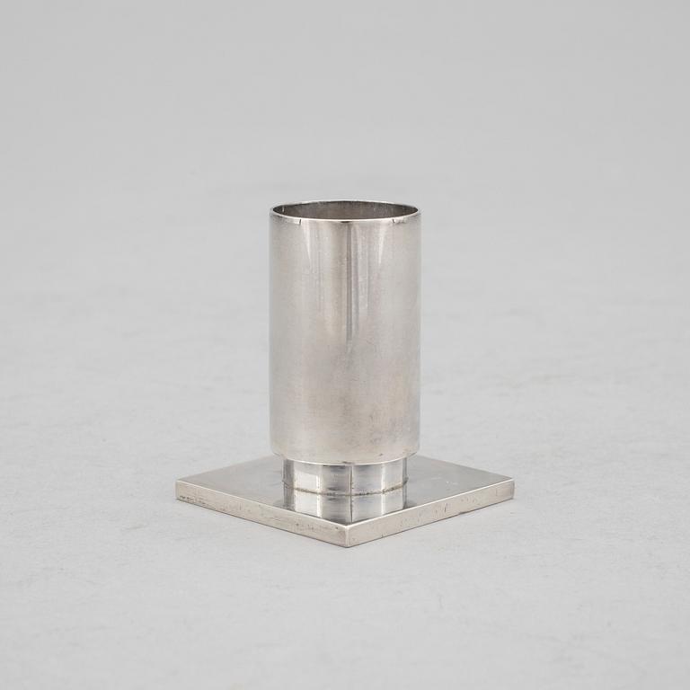 WIWEN NILSSON, Lund 1957, ljusstake, sterlingsilver. Vikt ca 52 gram.