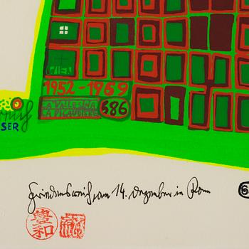 Friedensreich Hundertwasser, "Good Morning City - Bleeding Town".