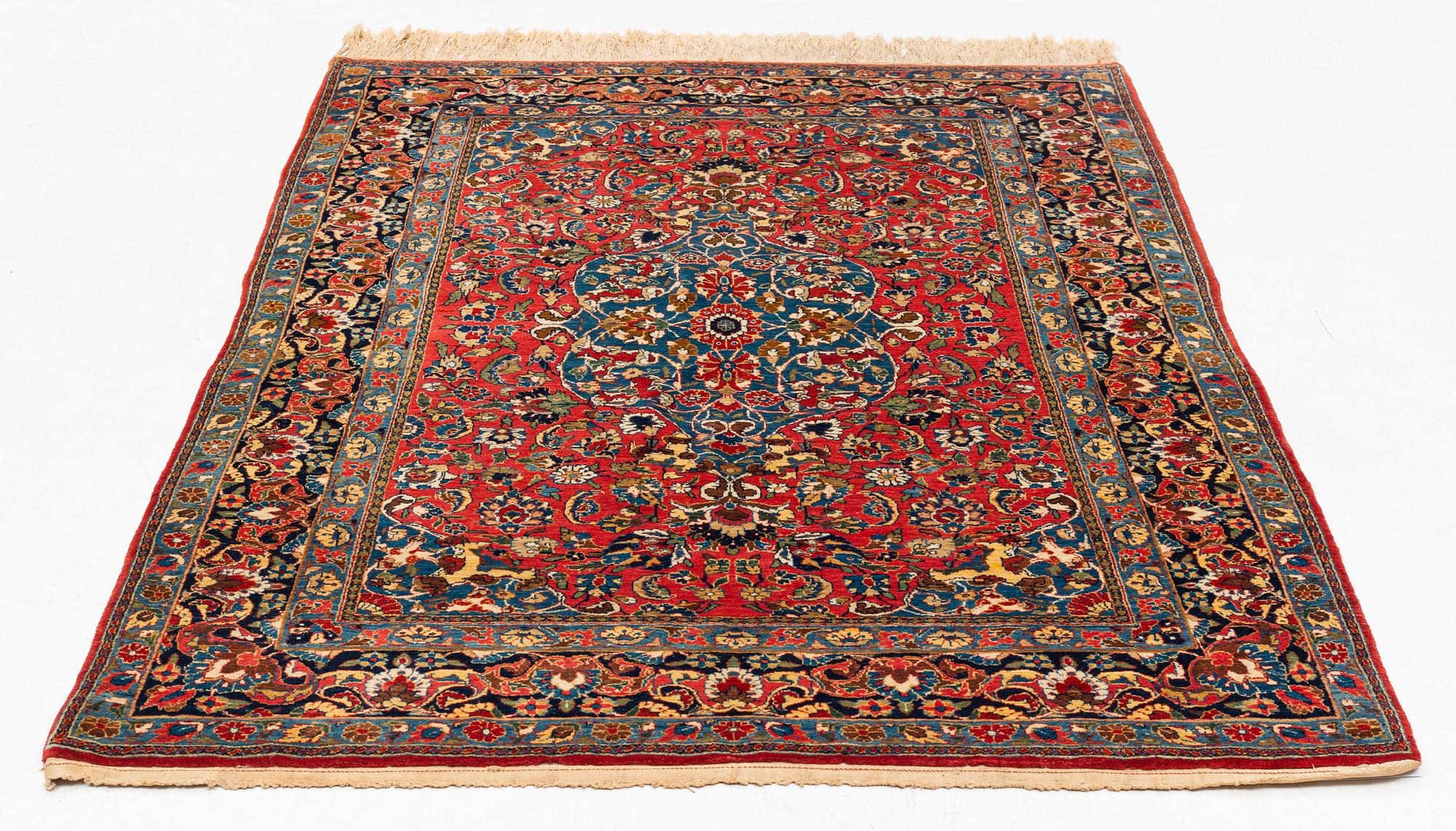 An antique/semi-antique Jozan carpet, ca 210 x 136 cm.