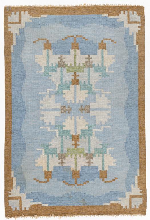 Ingegerd Silow, flatweave carpet, mid-20th century, circa 202 x 138 cm.