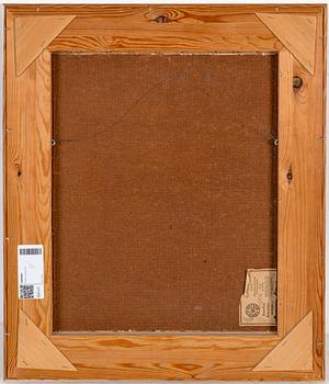 Harald Lindberg, olja på pannå, signerad.