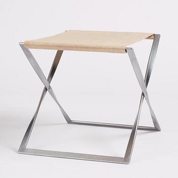 Poul Kjaerholm, a 'PK91' folding stool, edition E Kold Christensen, early 1960s.