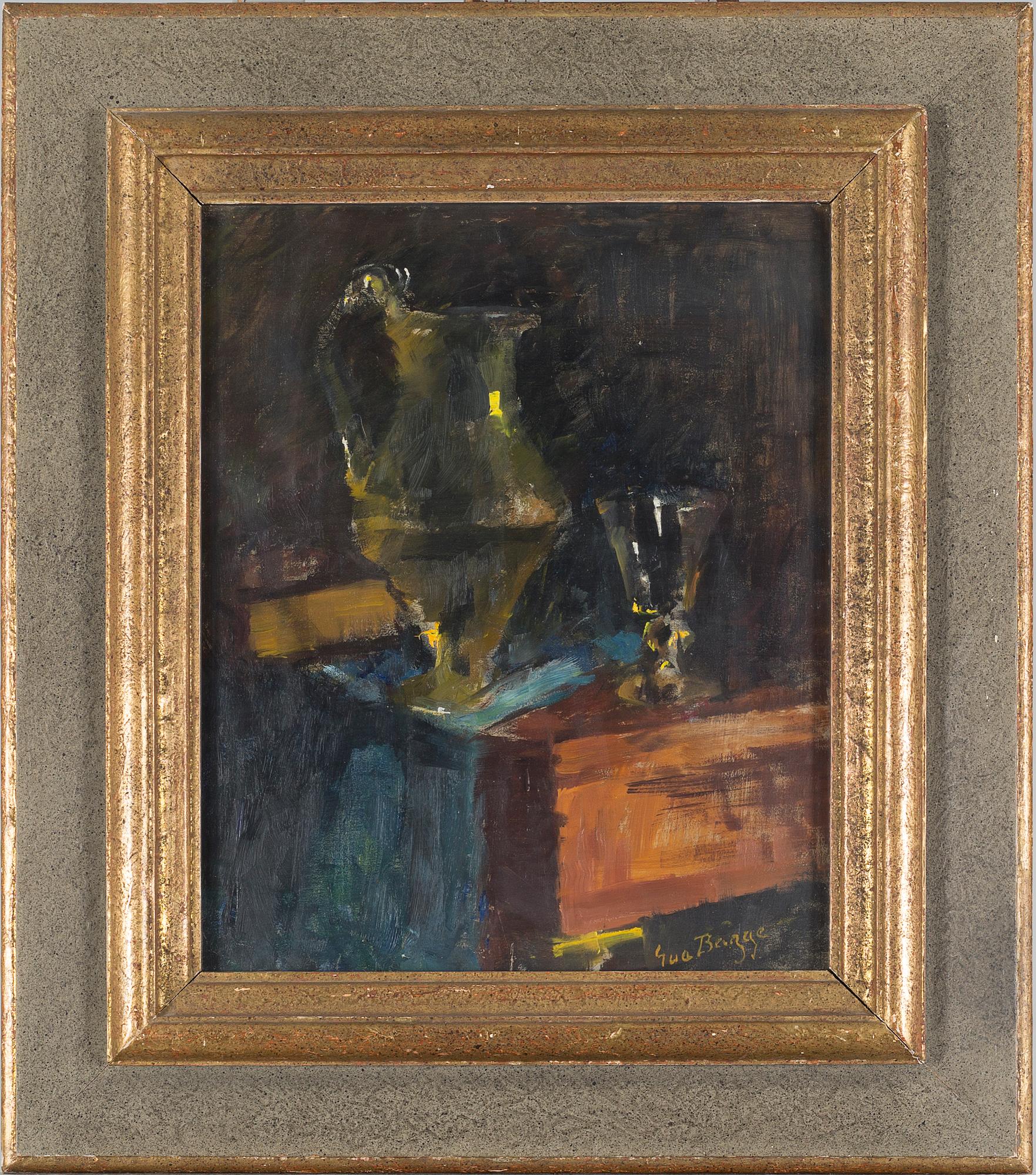 EVA BAGGE, oil on panel, signed.