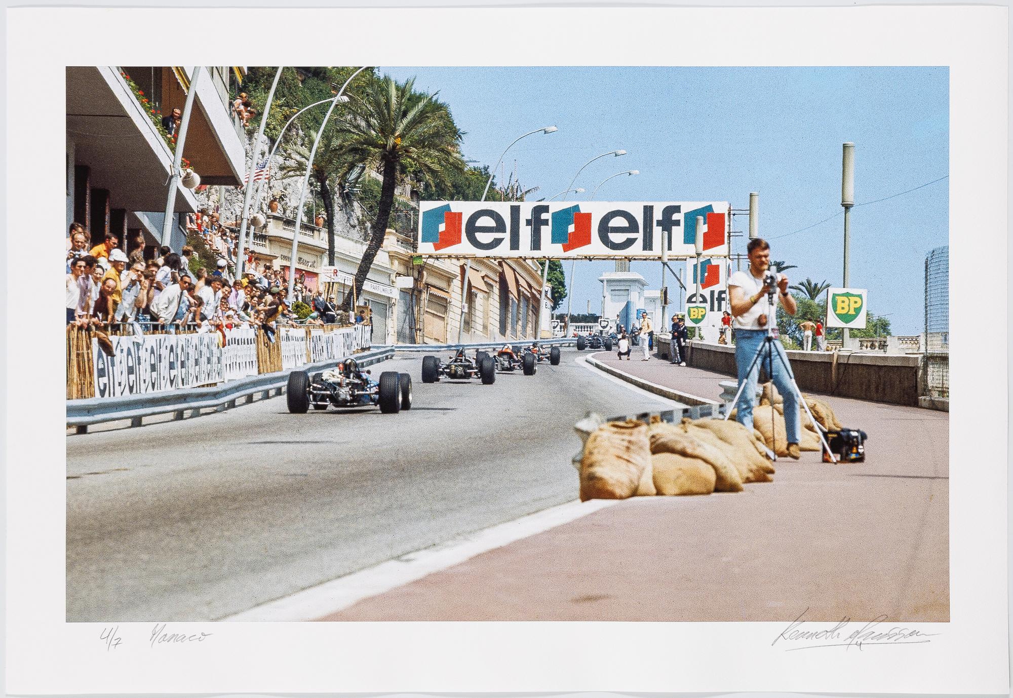Kenneth Olausson, "Ronnie Peterson in F3, Monaco, 1969.".