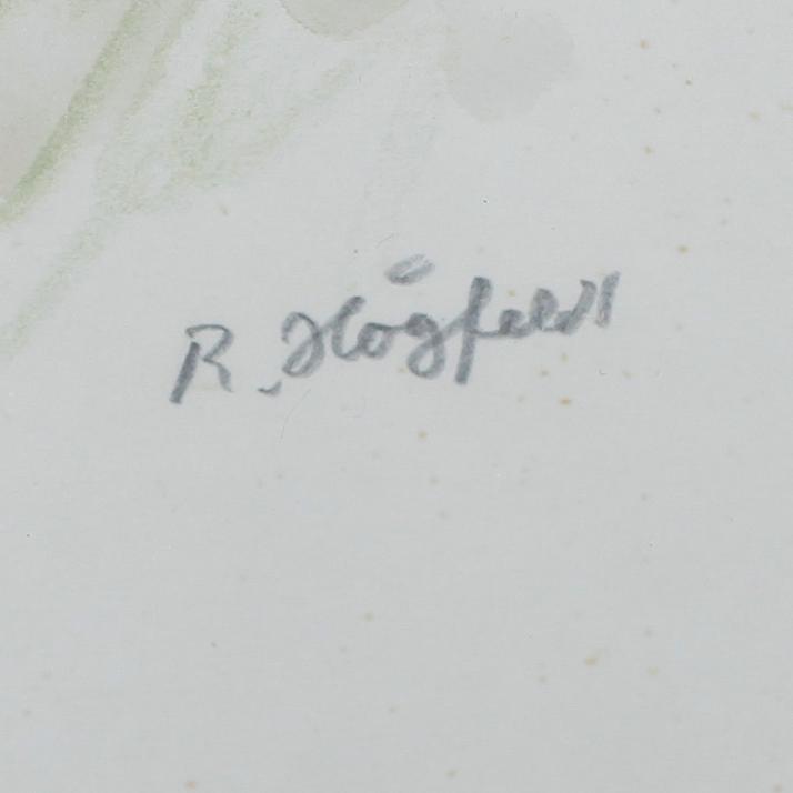 ROBERT HÖGFELDT, blandteknik, signerad.