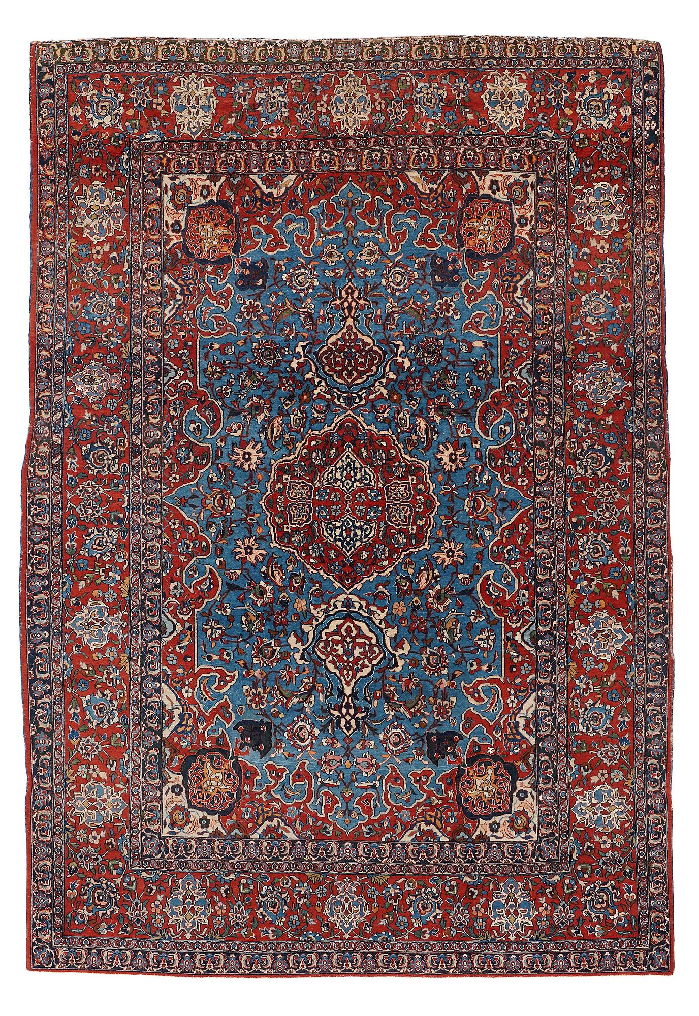 MATTO, a semi-antique Esfahan, ca 214,5 x 145-149 cm.