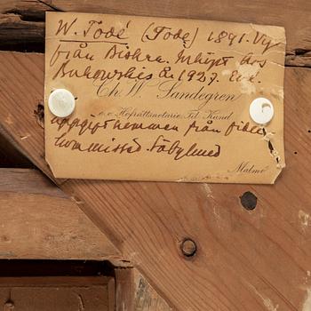 WALDEMAR TODE, oil on canvas/panel, signed and dated 1891.