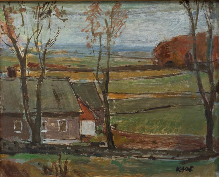 Wilhelm Kåge, Landscape with houses.